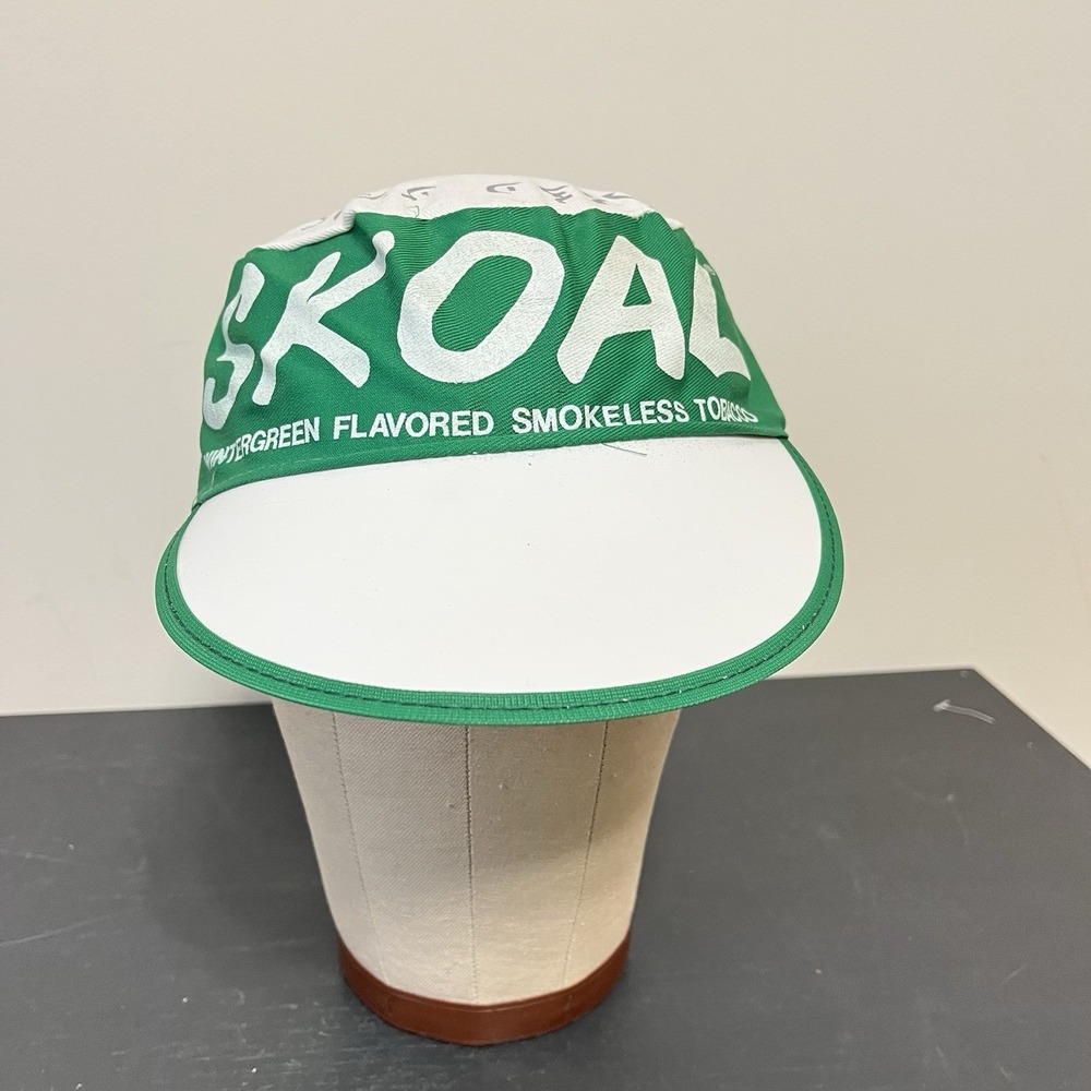 Vintage SKOAL Wintergreen Tobacco Painters‎ Hat Cap One Size Green Gray White